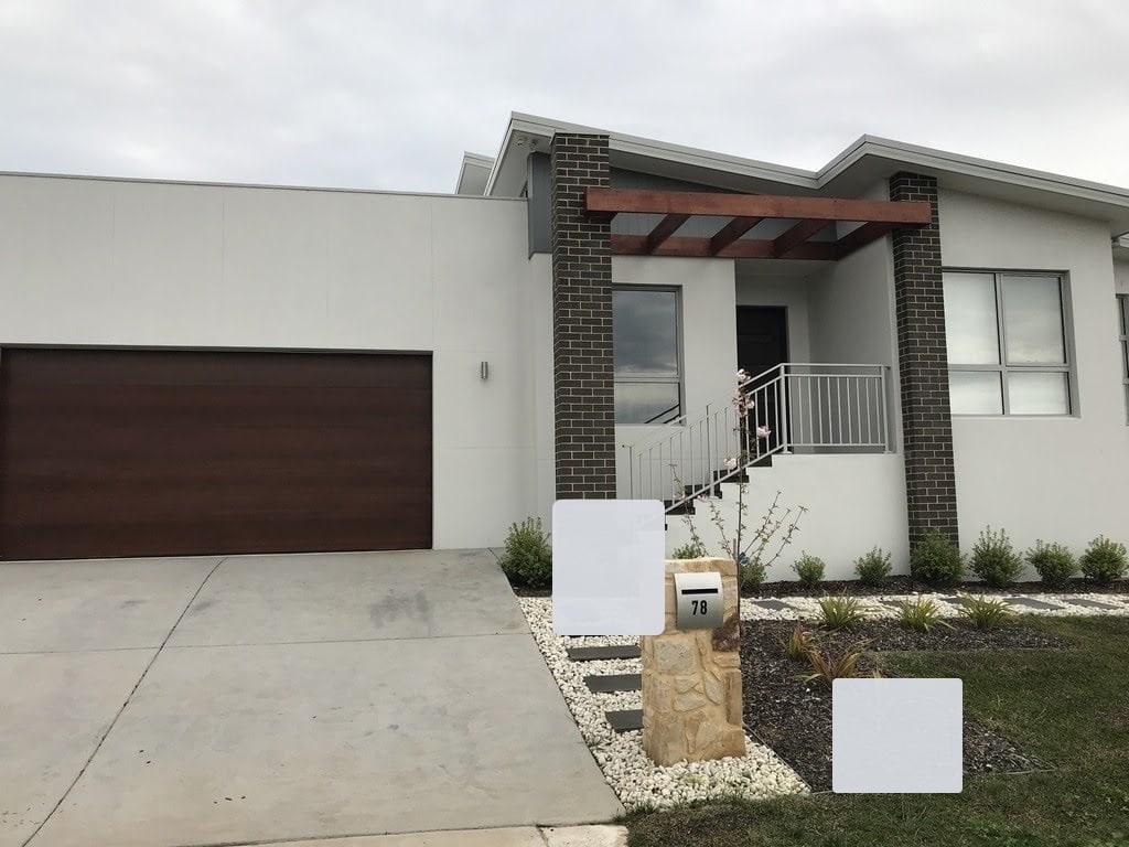 Black-and-white residential investment property for tax depreciation reporting scenario
